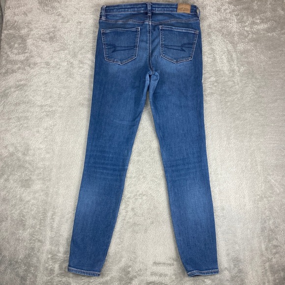 American Eagle Jeans Women's High Rise Jegging Next Level Stretch Size 8 Long - Picture 2 of 16